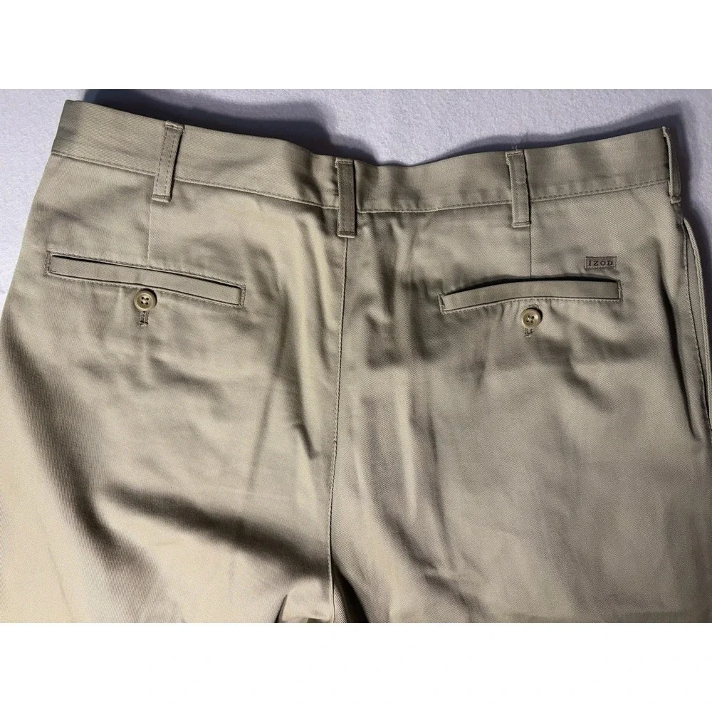 Izod Beige/tan/khaki Pleated dress pants 36x32